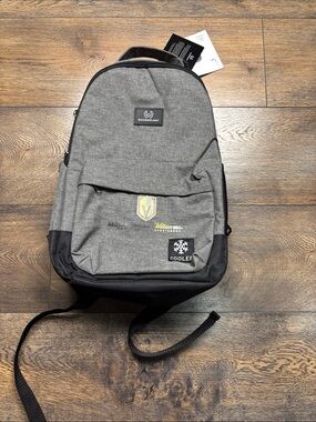 Wanderlust Grey & Black Men's Backpack - Slim cooler pack